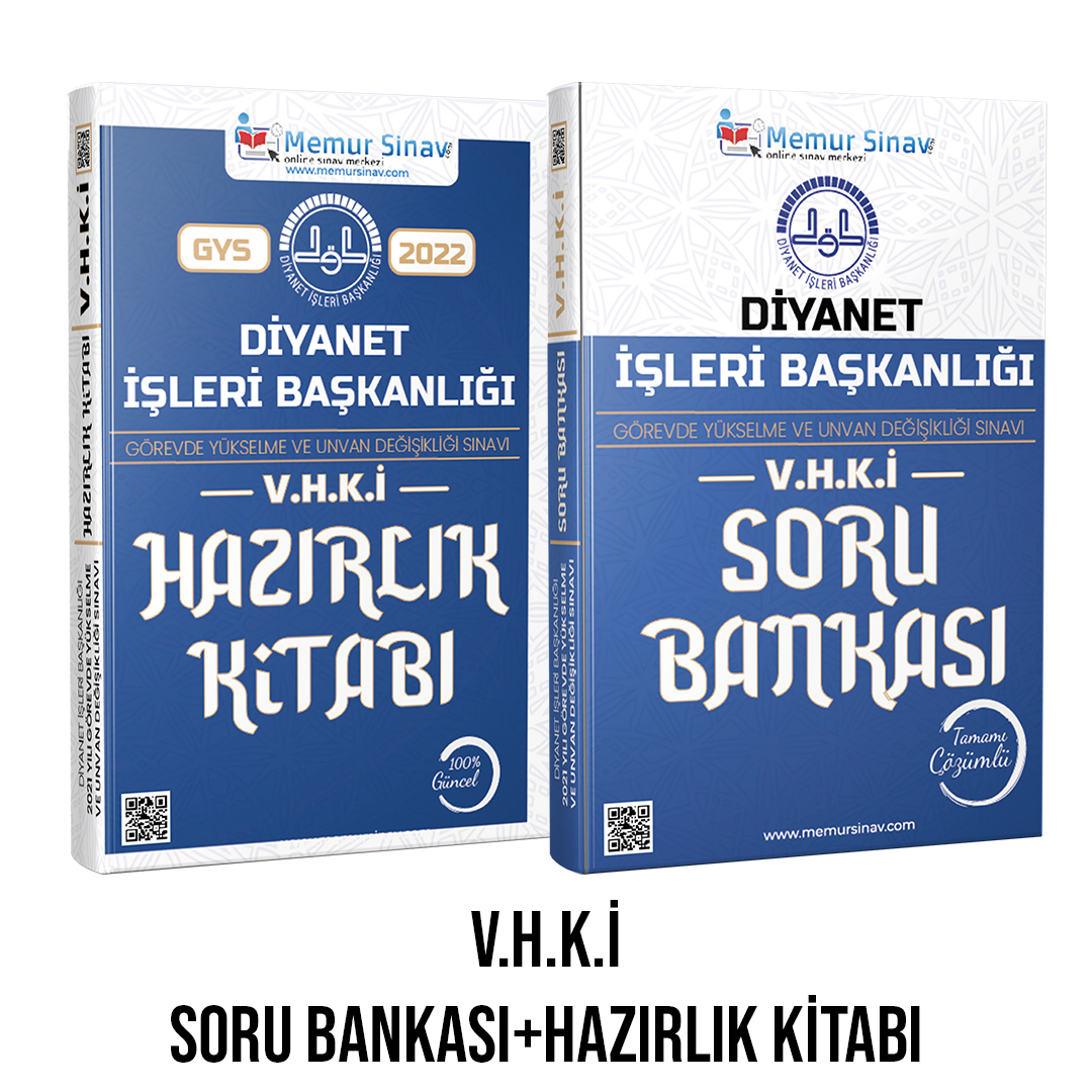 Diyanet İşleri Başkanlığı VHKİ ve ŞEF GYS Kitapları Memur Sınav Yayınlarından ÇIKMIŞTIR!
